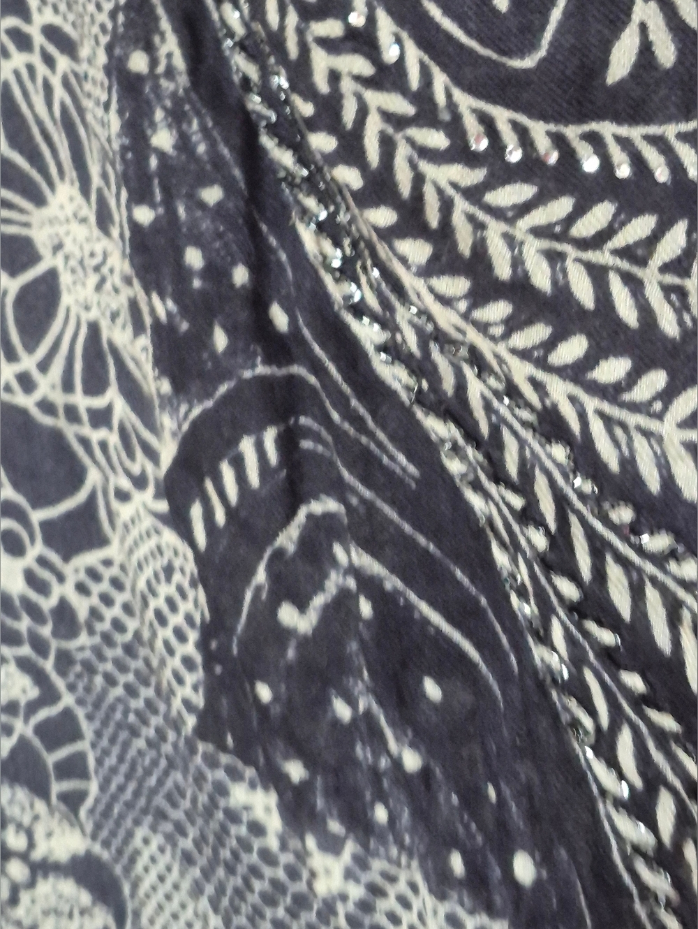 Anthropologie Petanu by Pashma Silk&Wool shawl Scarf Wrap Poncho OS - Picture 10 of 12